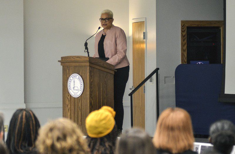 Black History Month speaker challenges students